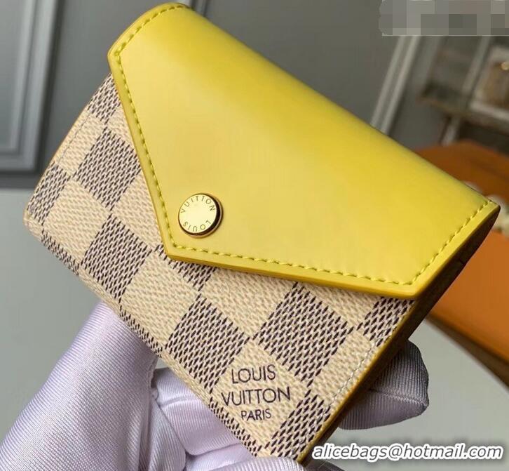 Super Quality Louis Vuitton Damier Azur Canvas Zoé Wallet N60220 Pineapple 2019