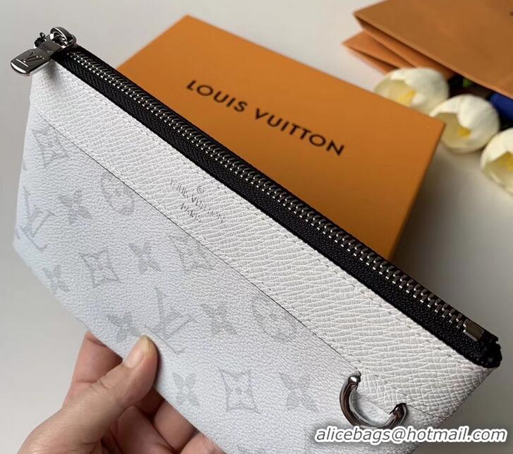 Unique Style Louis Vuitton Monogram Antarctica Canvas Discovery Pochette Bag M30279 White 2019