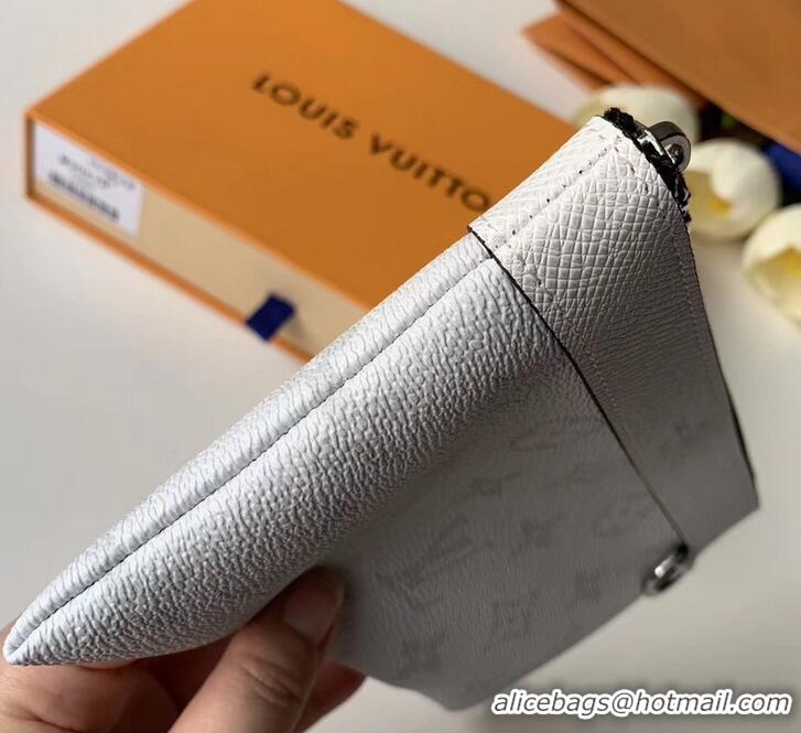 Unique Style Louis Vuitton Monogram Antarctica Canvas Discovery Pochette Bag M30279 White 2019