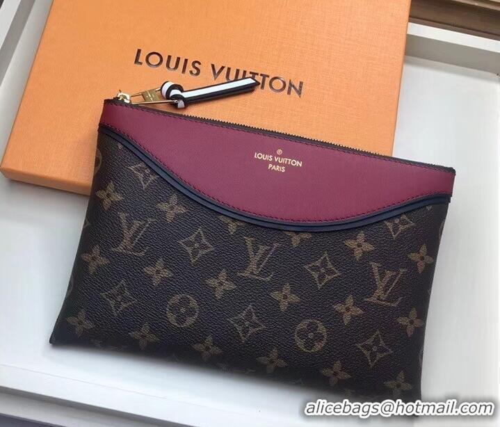 Top Quality Louis Vuitton Monogram Canvas Pochette Tuileries Bag M63936 Bordeaux 2019