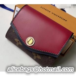 Stylish Louis Vuitton Monogram Canvas Tuileries Compact Wallet M63938 Bordeaux 2019