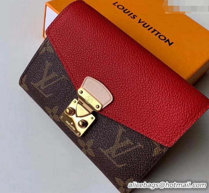 Classic Specials Louis Vuitton Monogram Canvas Pallas Compact Wallet M67478 Cerise 2019