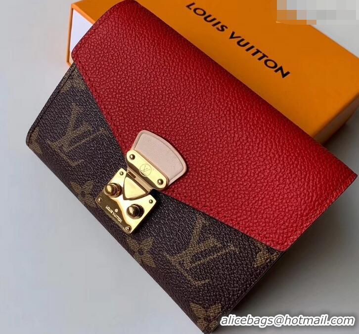 Classic Specials Louis Vuitton Monogram Canvas Pallas Compact Wallet M67478 Cerise 2019