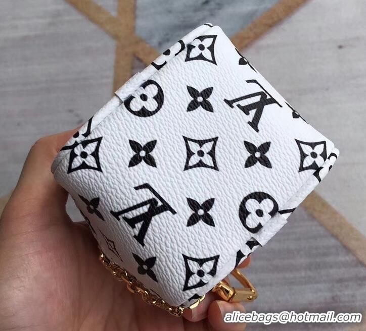 Good Quality Louis Vuitton Monogram Canvas Cube Coin Purse M67669 Kaki 2019