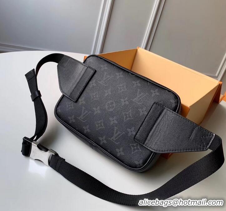 Top Quality louis vuitton Outdoor Bumbag noir in taiga leather M30245