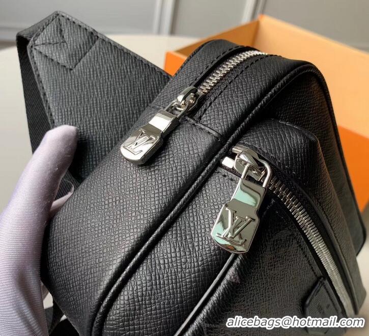 Top Quality louis vuitton Outdoor Bumbag noir in taiga leather M30245