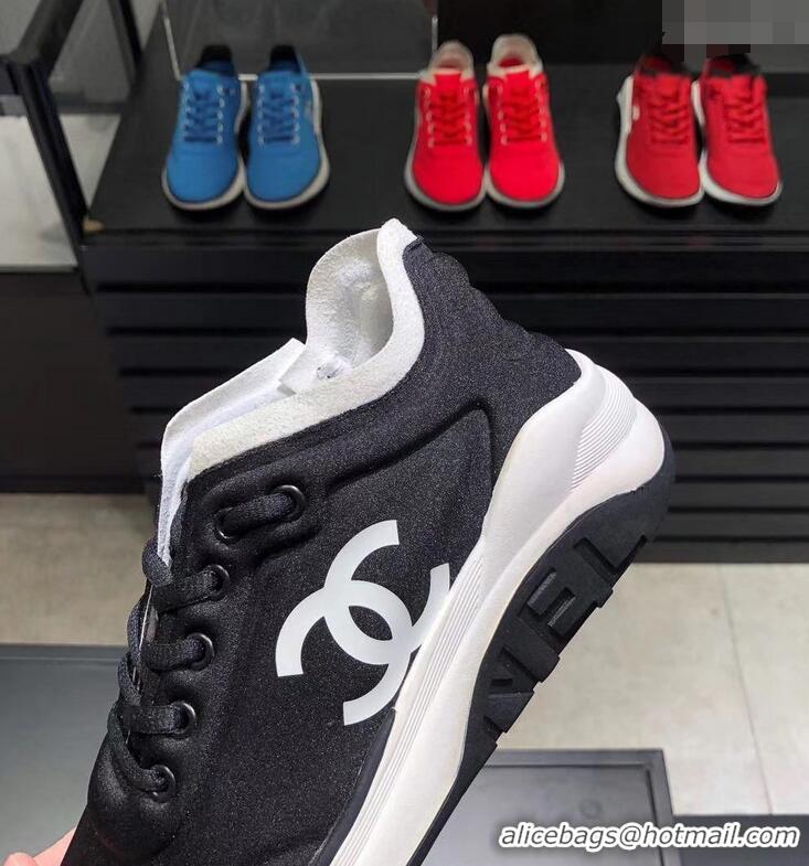 Low Cost CHANEL FABRIC SNEAKERS G34763 BLACK 2019