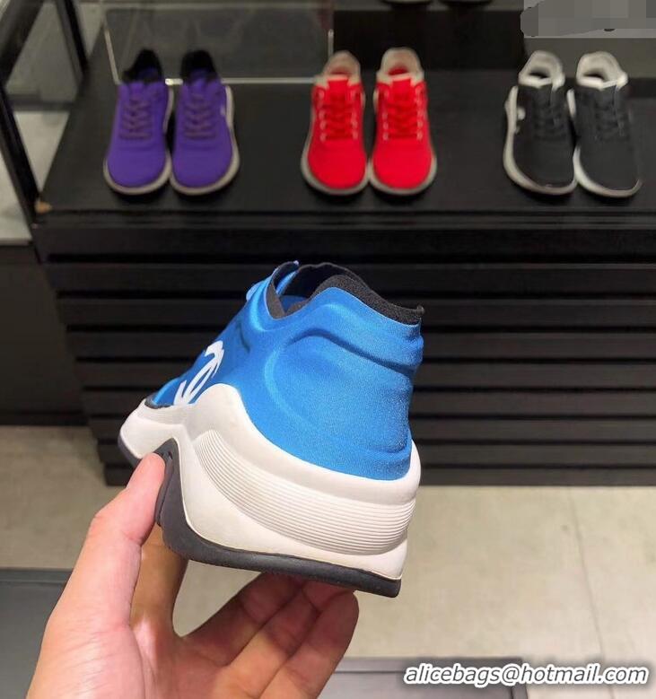 Low Cost Design CHANEL FABRIC SNEAKERS G34763 BLUE 2019