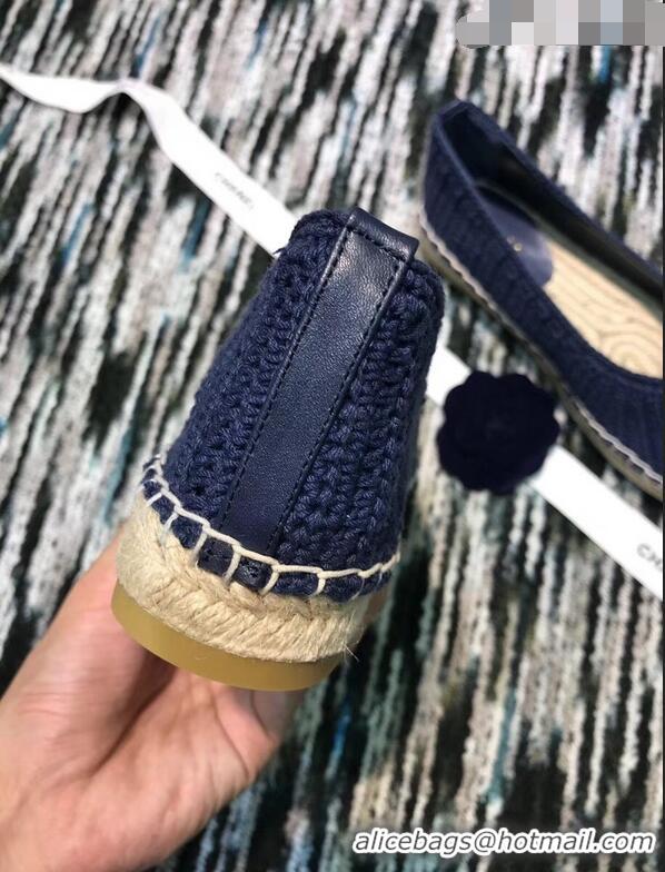 Super Quality Gucci Crochet Espadrille With Pearls Double G 524974 Blue