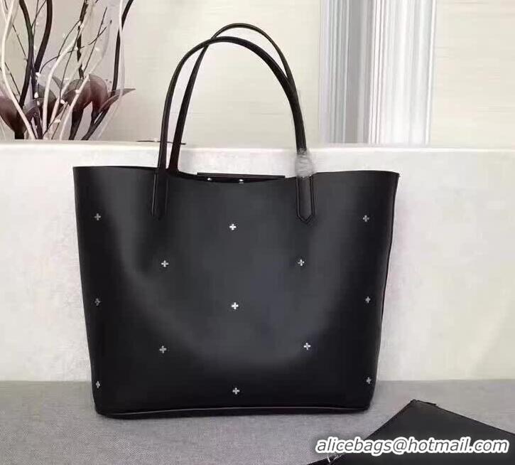 Luxury Givenchy Shopper Tote Bag in Studded Leather 501426 Black