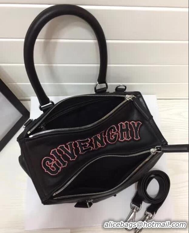 Good Product Givenchy Pandora Embroideried Givenchy Logo 501429 Black