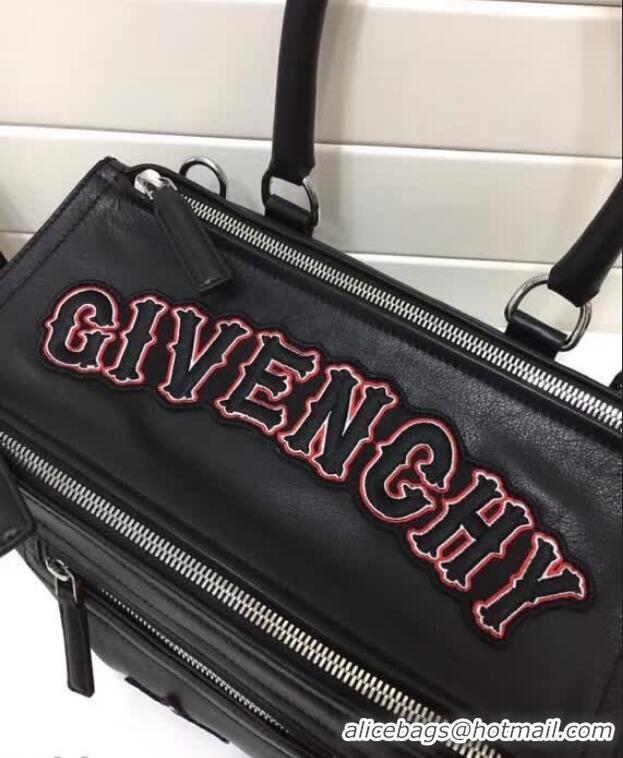 Good Product Givenchy Pandora Embroideried Givenchy Logo 501429 Black