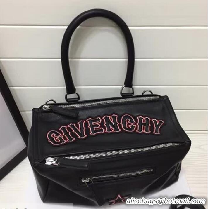 Good Product Givenchy Pandora Embroideried Givenchy Logo 501429 Black