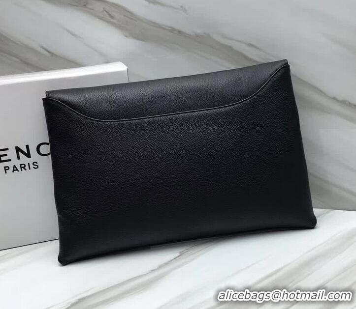 Good Looking Givenchy Large Envelope Clutch 501433 Black/Silver