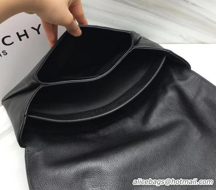 Good Looking Givenchy Large Envelope Clutch 501433 Black/Silver