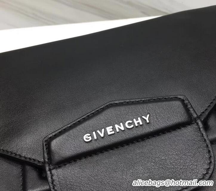 Best Product Givenchy Large Envelope Clutch 501434 Black/White Logo