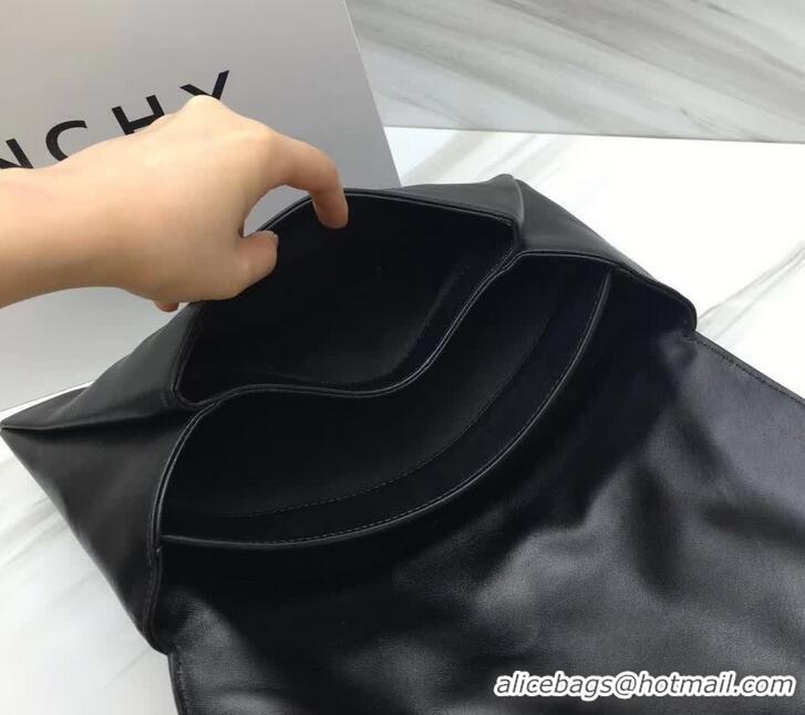 Best Product Givenchy Large Envelope Clutch 501434 Black/White Logo