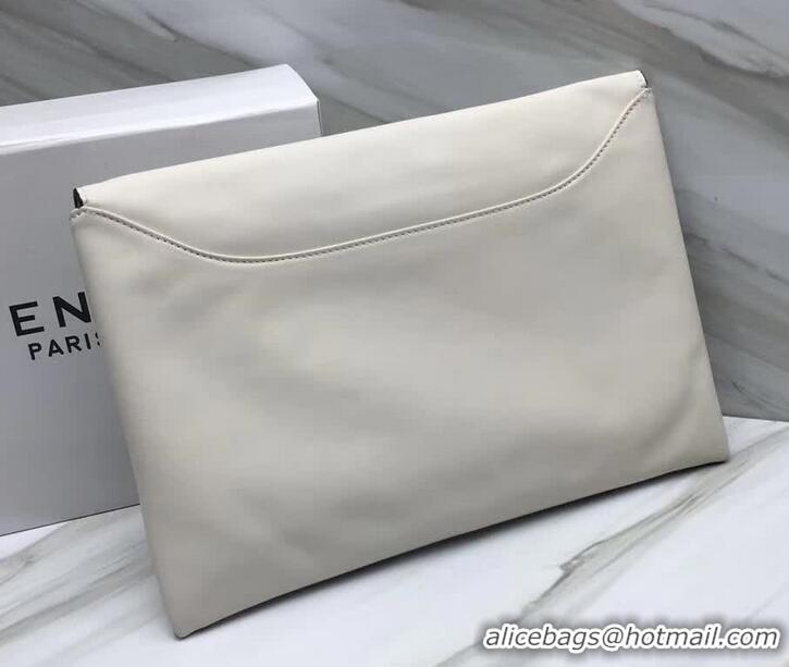 Hot Sale Givenchy Large Envelope Clutch 501434 White Logo