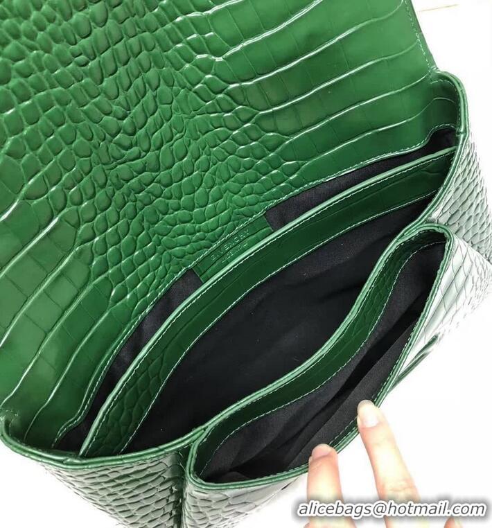 New Fashion Givenchy Large Envelope Embossed Crocodile Clutch 501436 Green