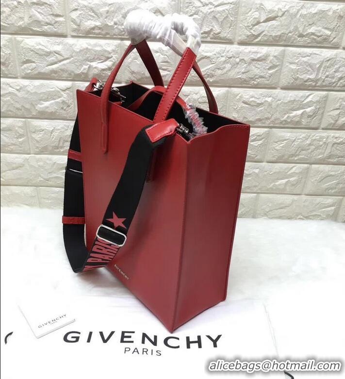 Sophisticated Givenchy Calfskin Shopper Tote 501440 Red