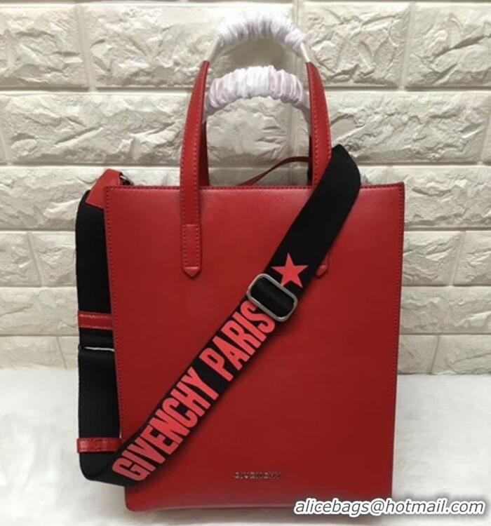 Sophisticated Givenchy Calfskin Shopper Tote 501440 Red