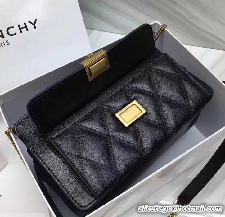 Crafted Givenchy Pocket Shoulder Bag 501448 Black