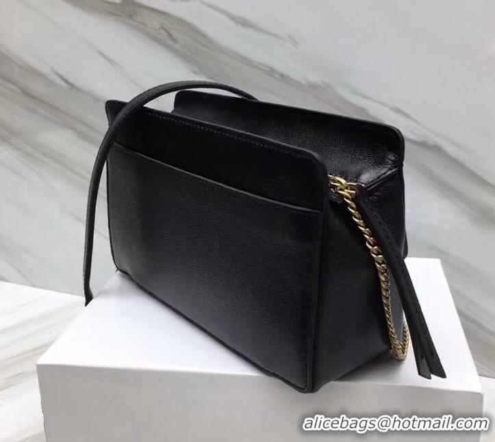 Crafted Givenchy Pocket Shoulder Bag 501448 Black