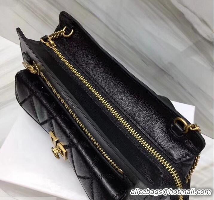 Crafted Givenchy Pocket Shoulder Bag 501448 Black