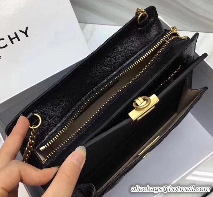 Crafted Givenchy Pocket Shoulder Bag 501448 Black