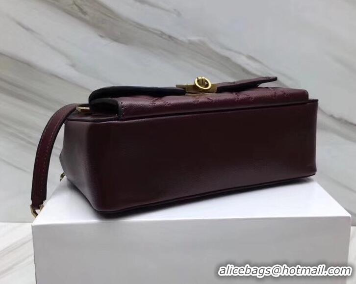 Grade Crafted Givenchy Pocket Shoulder Bag 501448 Burgundy