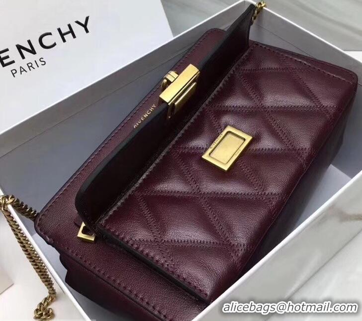 Grade Crafted Givenchy Pocket Shoulder Bag 501448 Burgundy