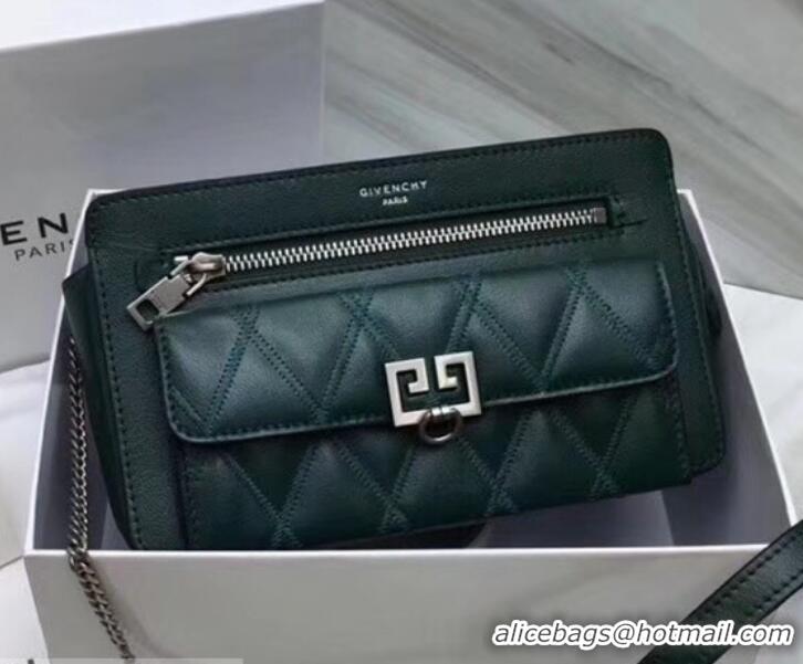 Stylish Givenchy Pocket Shoulder Bag 501448 Green