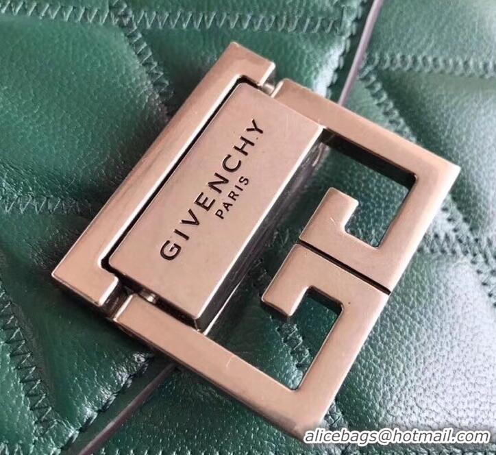 Cheap Price Givenchy GV3 Lambskin Shoulder Bag 501449 Green