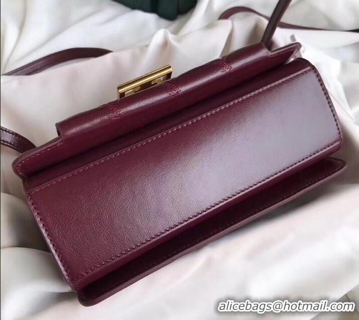 Discount Givenchy GV3 Lambskin Shoulder Bag 501449 Burgundy