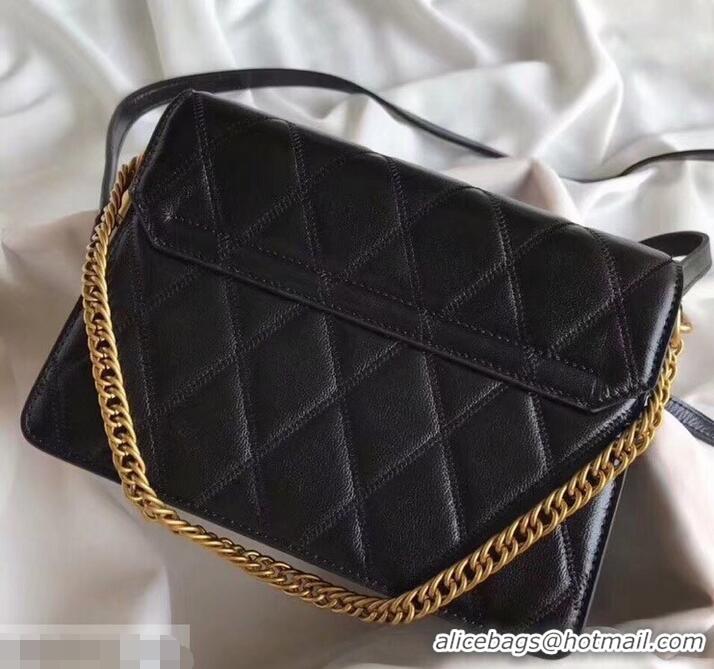 Hot Style Givenchy GV3 Lambskin Shoulder Bag 501449 Black