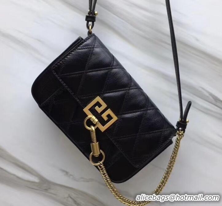 Discount Givenchy GV3 Lambskin Belt Bag 501450 Black