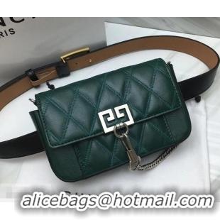 Best Grade Givenchy GV3 Lambskin Belt Bag 501450 Green