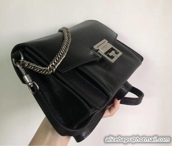 Perfect Givenchy GV3 Lambskin Shoulder Bag 501455 Silver/Black