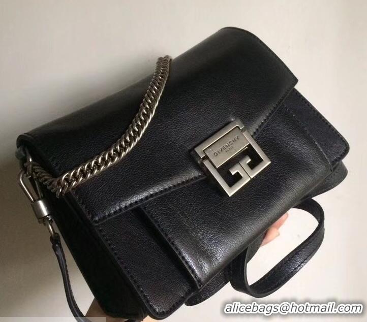 Perfect Givenchy GV3 Lambskin Shoulder Bag 501455 Silver/Black