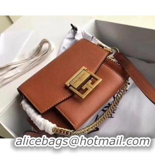 Best Price Givenchy GV3 Lambskin Mini Shoulder Bag 501456 Brown