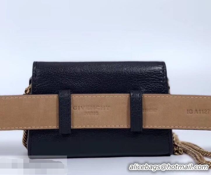 Good Looking Givenchy GV3 Lambskin Nano Belt Bag 501458 Black