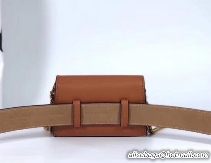 Classic Hot Givenchy GV3 Lambskin Nano Belt Bag 501458 Brown