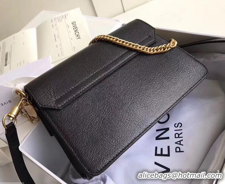 Good Quality Givenchy GV3 Lambskin Shoulder Bag 501459 Black/Gold