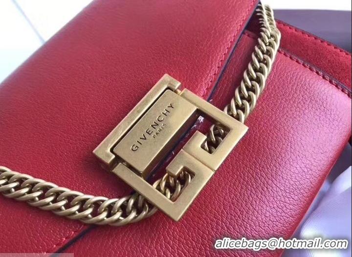 Unique Style Givenchy GV3 Lambskin Shoulder Bag 501459 Red/Gold