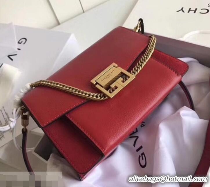 Unique Style Givenchy GV3 Lambskin Shoulder Bag 501459 Red/Gold