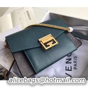 Best Product Givenchy GV3 Lambskin Shoulder Bag 501459 Green/Gold