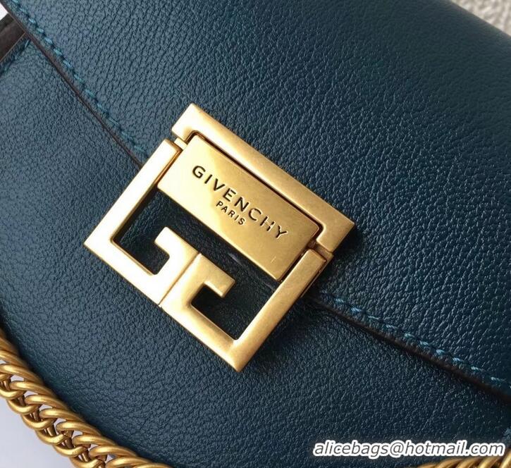 Best Product Givenchy GV3 Lambskin Shoulder Bag 501459 Green/Gold