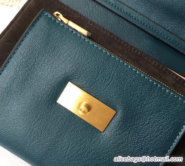 Best Product Givenchy GV3 Lambskin Shoulder Bag 501459 Green/Gold