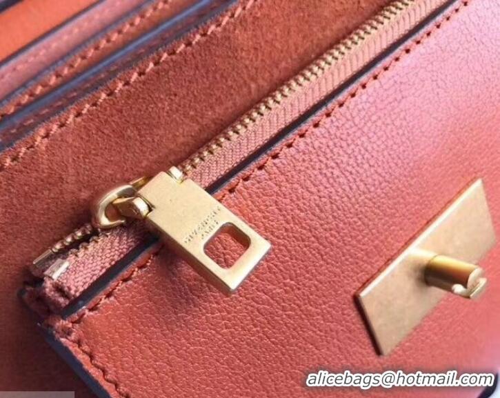 Discount Givenchy GV3 Lambskin Shoulder Bag 501459 Brown/Gold