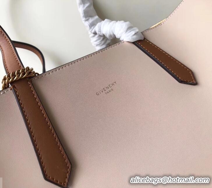 Top Quality Givenchy GV Shopper Tote Bag In Smooth Leather 501513 Beige/Gold